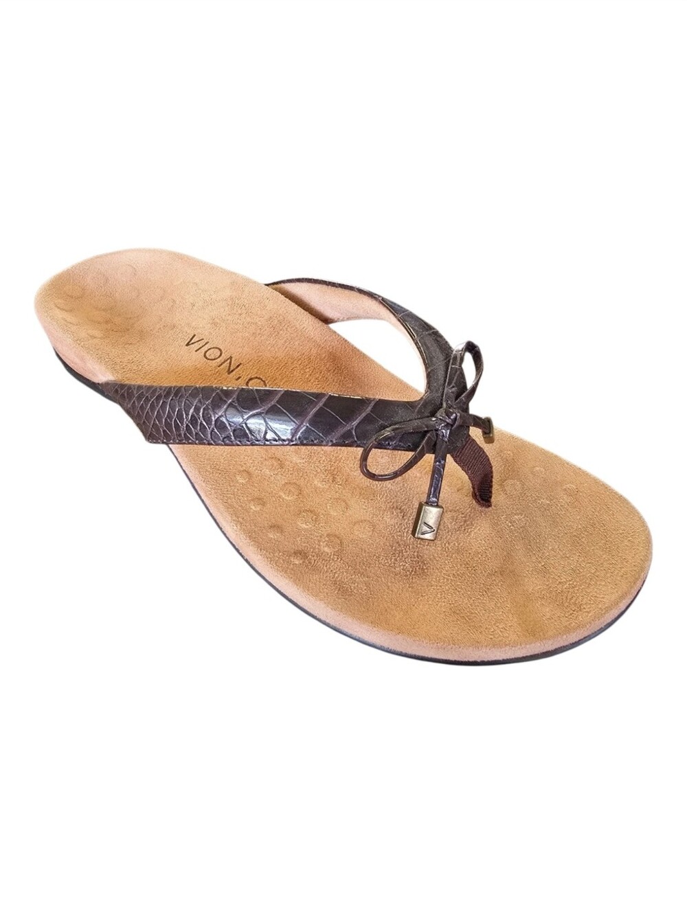 Vionic Women's Bella II Orthotic Bow Thong Sandals